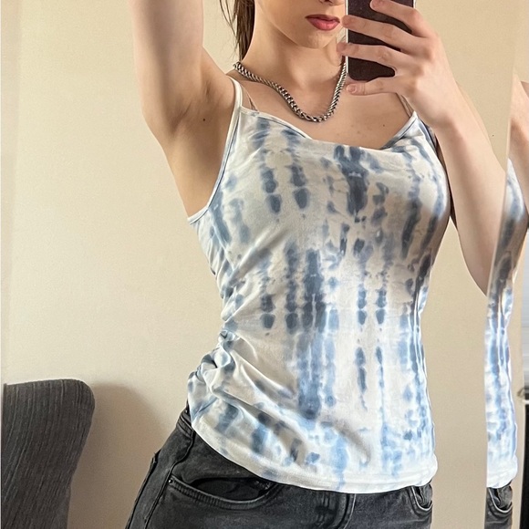 Blue tie dye tank top - Picture 1 of 1